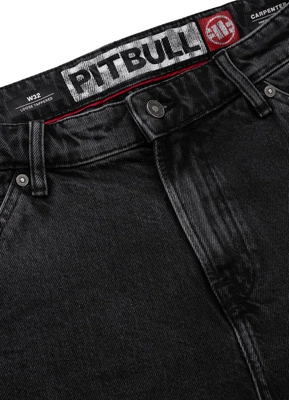 Krótkie Spodenki Pit Bull Carpenter Jeans Black Denim