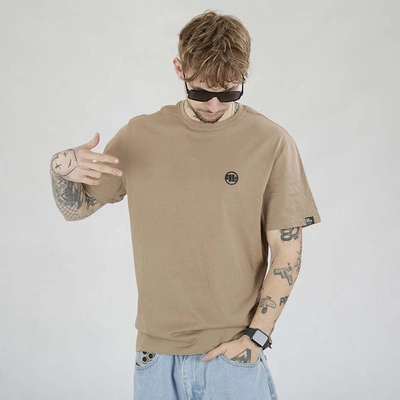 Koszulka Pit Bull Small Logo ciemna beżowa