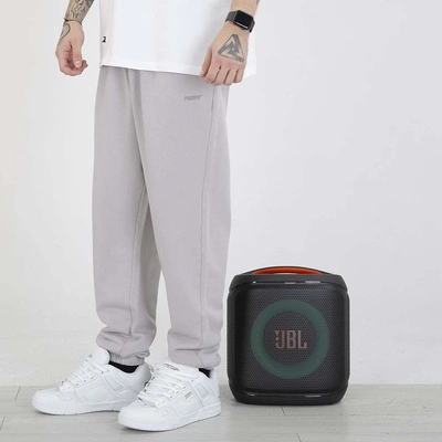 Spodnie dresowe Prosto Big Log sprane szare