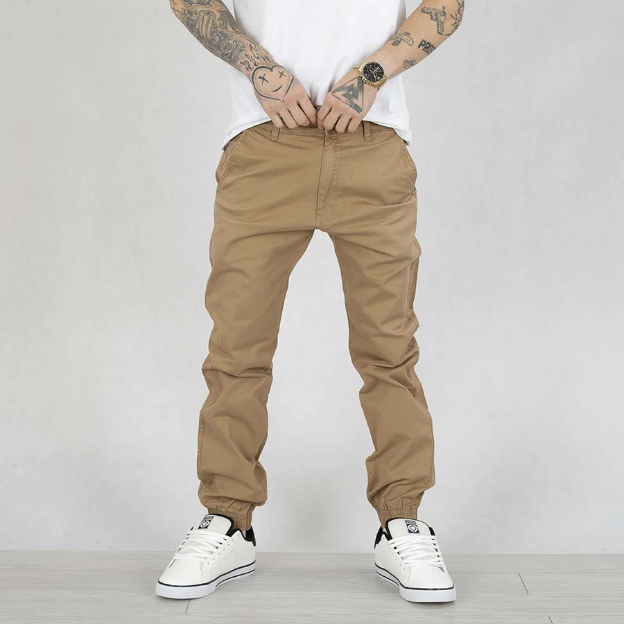 Spodnie Jogger Chino Prosto Evening beżowe