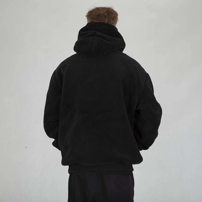 Kurtka Zimowa MASS Hoodie Patch Teddy czarna