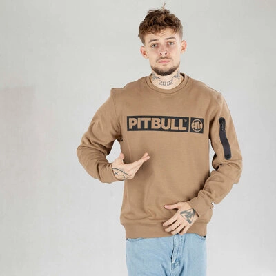 Bluza Pit Bull Crewneck Beyer brązowa