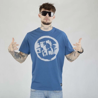 Koszulka Pit Bull Logo Palms niebieska