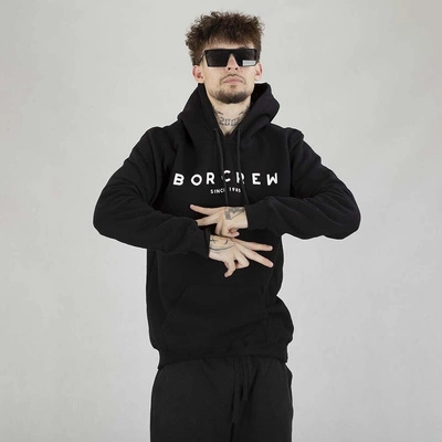 Bluza Hoodie B.O.R. Biuro Ochrony Rapu Borcrew czarna