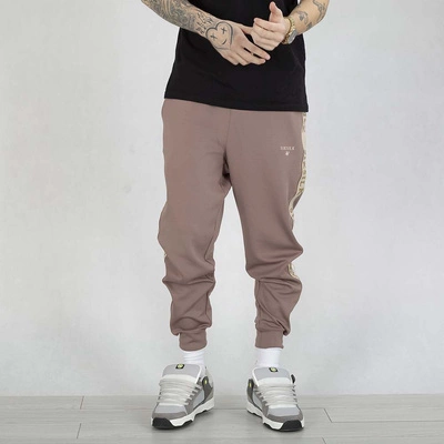 Spodnie dresowe SikSilk SS-26792 Muscle Fit Joggers beżowe