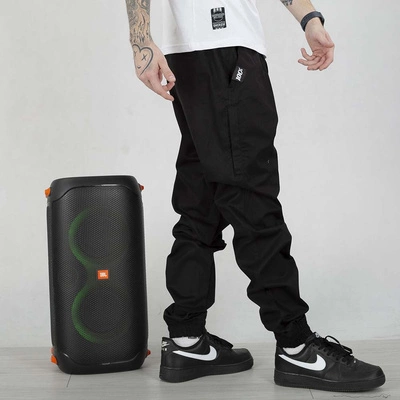 Spodnie Jogger Stoprocent Classic Gold Tag Haftbark czarne