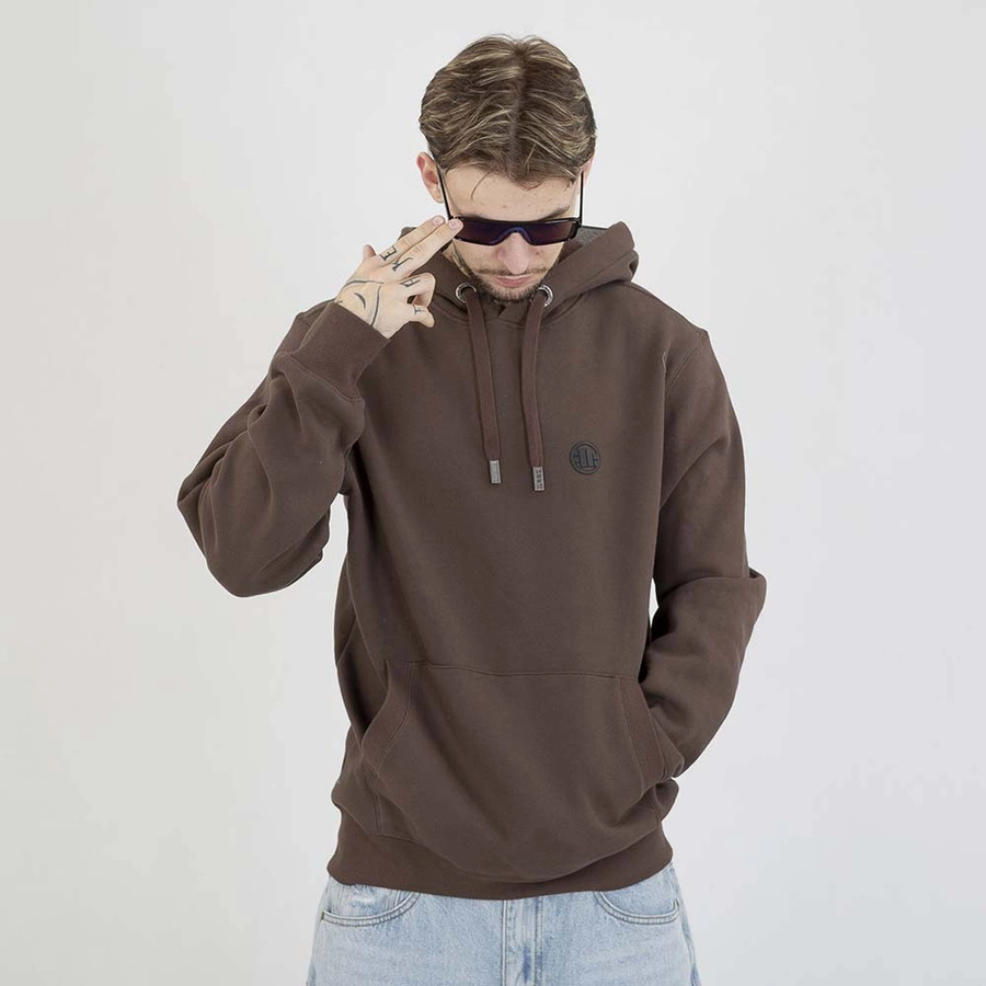 Bluza Pit Bull Hoodie Small Logo ciemnobrązowa