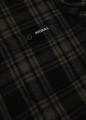 Koszula Pit Bull Flanelowa Woodson oliwkowo czarna