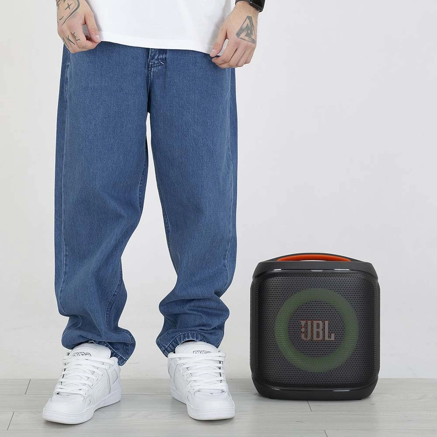Spodnie Mass Jeans Baggy Fit Slang niebieskie