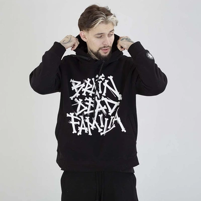 Bluza Brain Dead Familia Hoodie Bones czarna