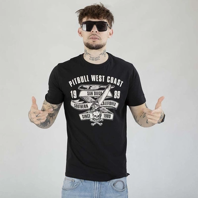 Koszulka Pit Bull Slim Fit Oldschool Razor czarna