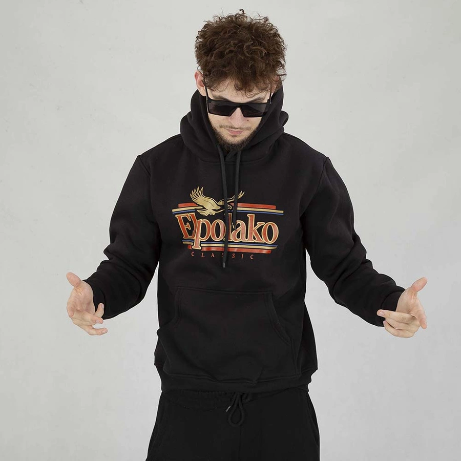 Bluza El Polako Hoodie Eagle czarna