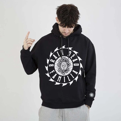 Bluza Brain Dead Familia Hoodie Sprocket czarna