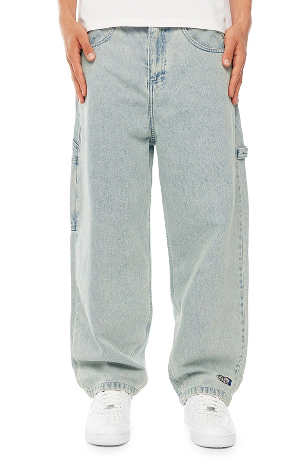 Spodnie Mass Jeans Extra Baggy Fit Wall jasne niebieskie