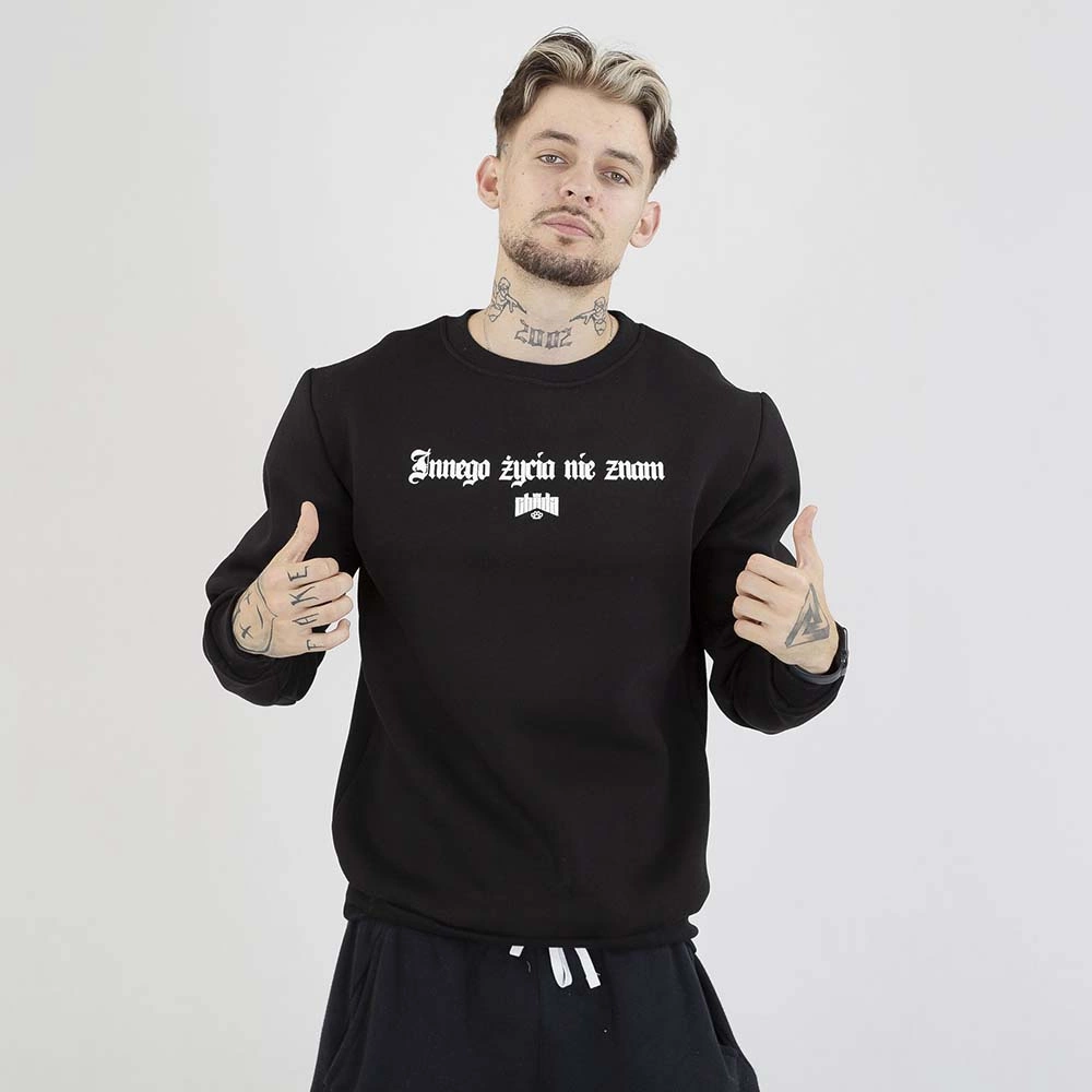 Bluza Chada Crewneck Innego Życia Nie Znam czarna