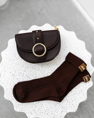 Skarpety Olavoga Ferro brązowe