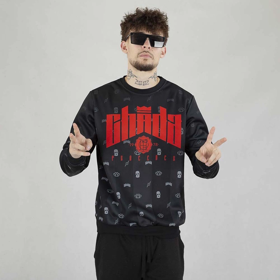 Bluza Chada Crewneck Proceder GL Pattern czarna