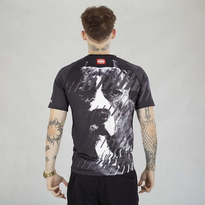Koszulka Sportowa Pit Bull Rashguard Street Dog czarna