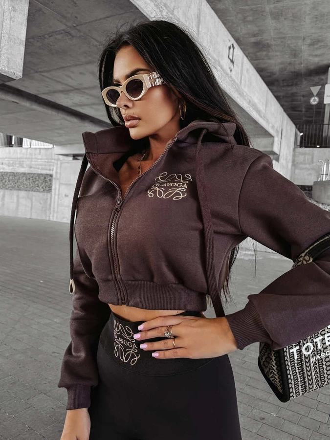 Bluza Olavoga Hoodie Maroon brązowa