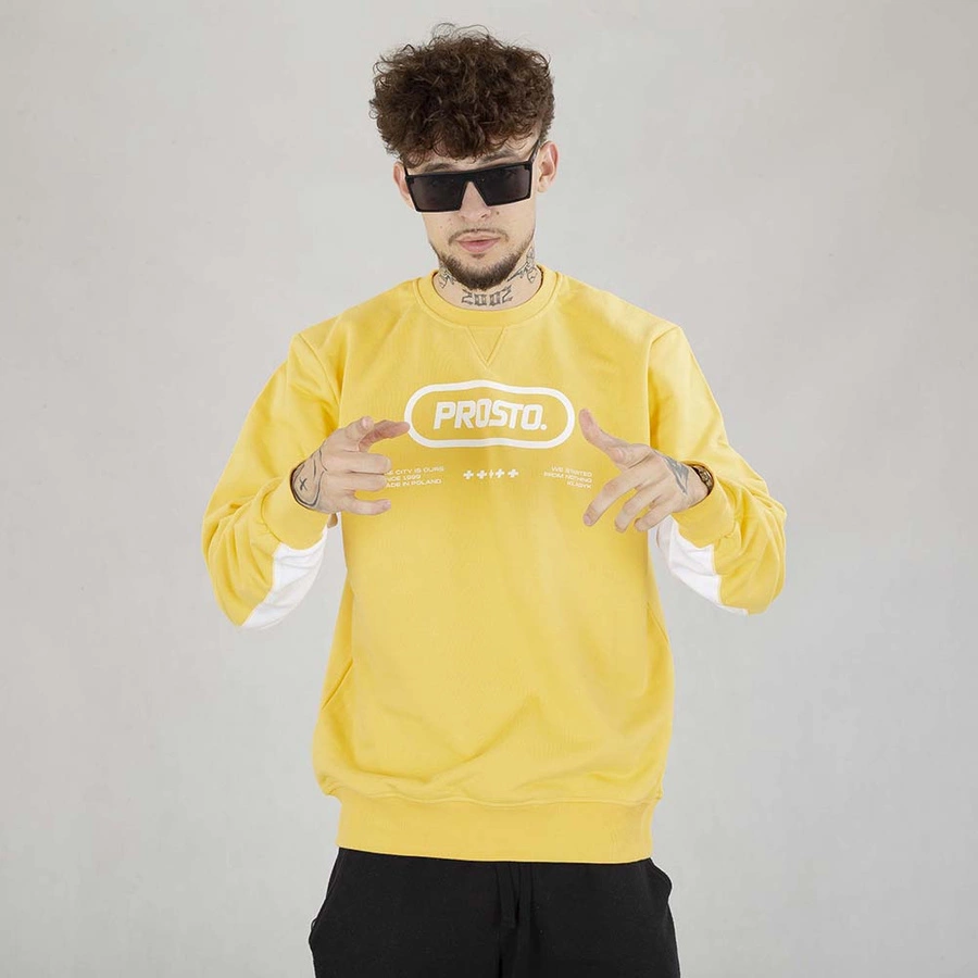 Bluza Prosto Crewneck Rounds żółta