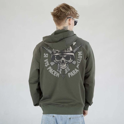 Bluza Pit Bull Hoodie Zip Para Belum zielona