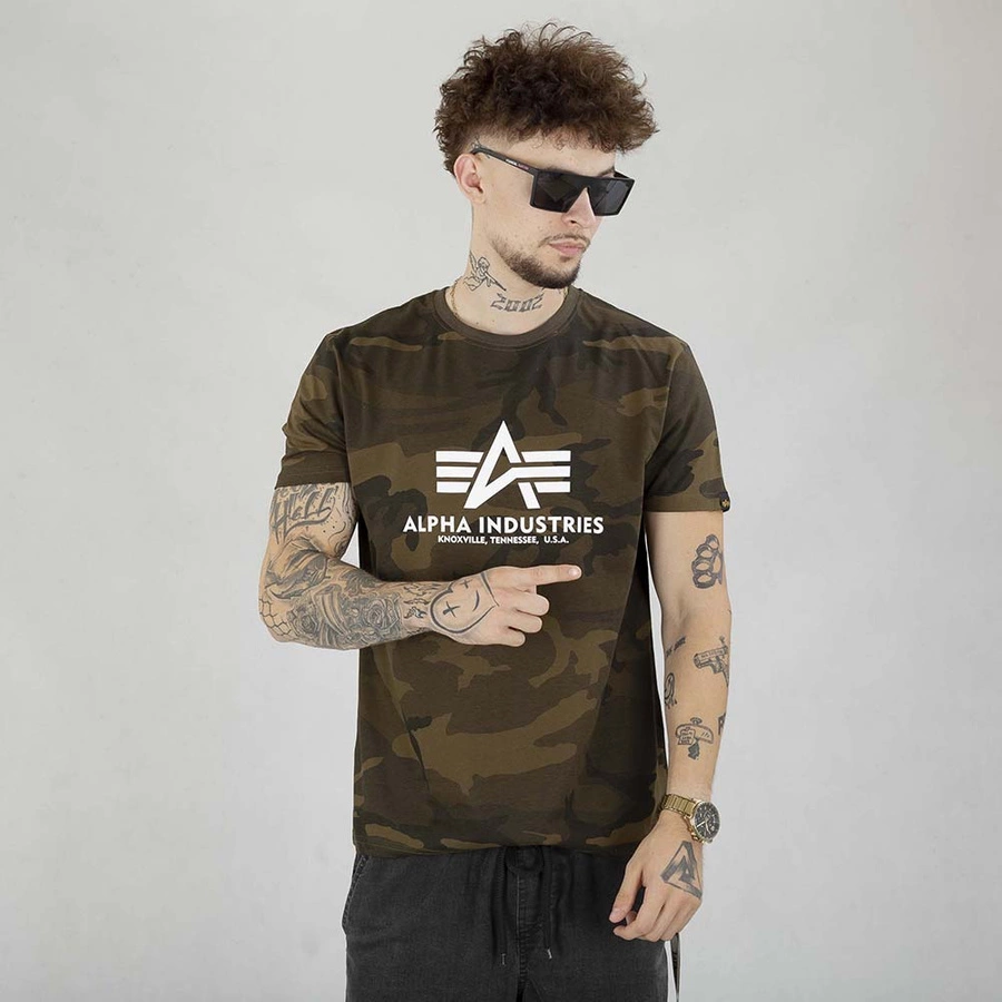 Koszulka Alpha Industries Basic 100501C oliwkowa camo