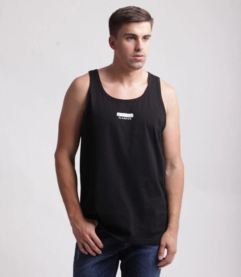Mass Classics Small Logo Tank Top Czarny