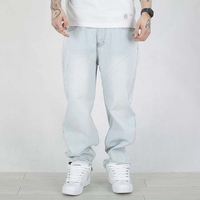 Spodnie Baggy Prosto Overdyed jasne niebieskie