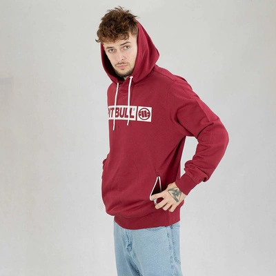 Bluza Pit Bull Hoodie Terry Hilltop bordowa