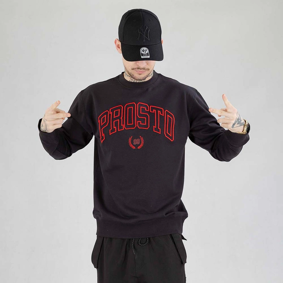 Bluza Prosto Crewneck Varsity czarna