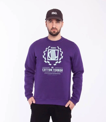 DIIL RACTER Bluza bez Kaptura Fioletowy