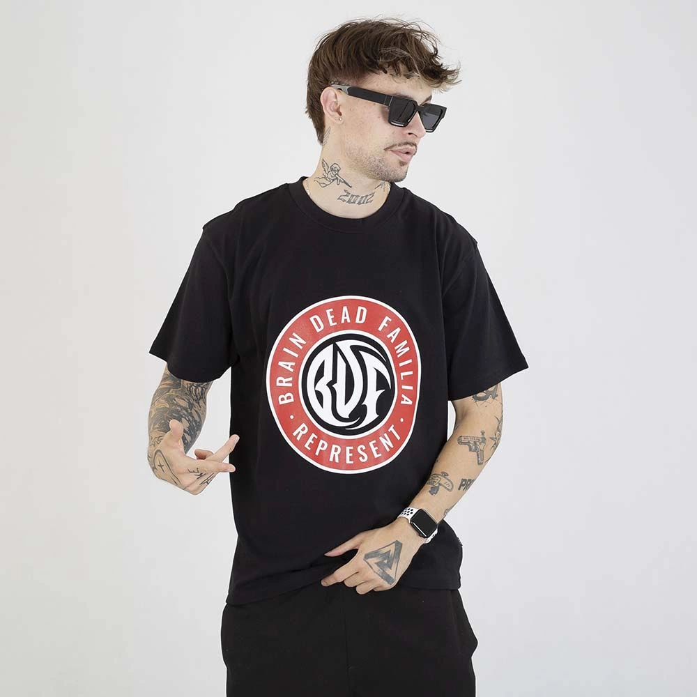 Koszulka Brain Dead Familia Circle Logo czarna