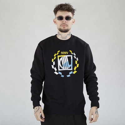 Bluza Diil Crewneck Big Color czarna Laur żółty