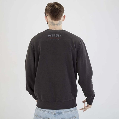 Bluza Pit Bull Crewneck Strenght & Respect sprana grafitowa