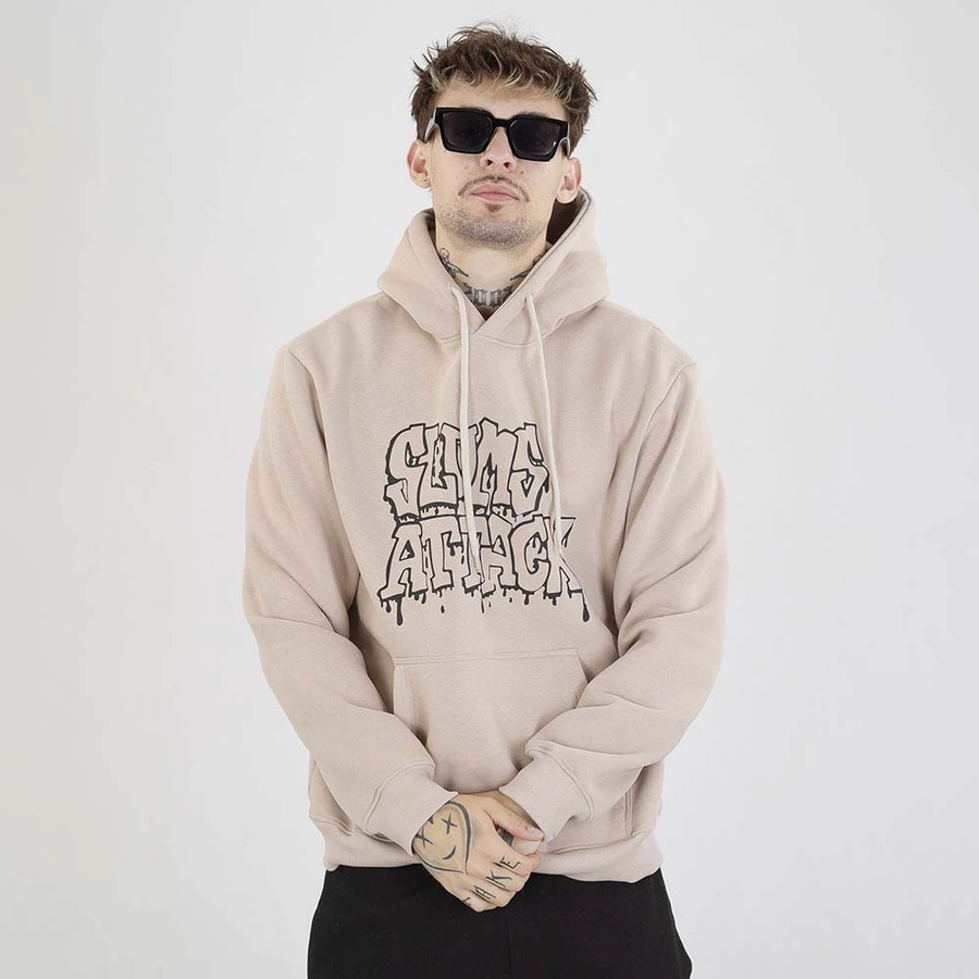 Bluza Hoodie RPS Rychu Peja Solufka Old Logo Mono beżowa