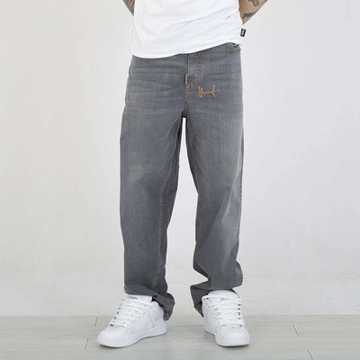 Spodnie Stoprocent Baggy Lose Fit Tag czarny sprany jeans