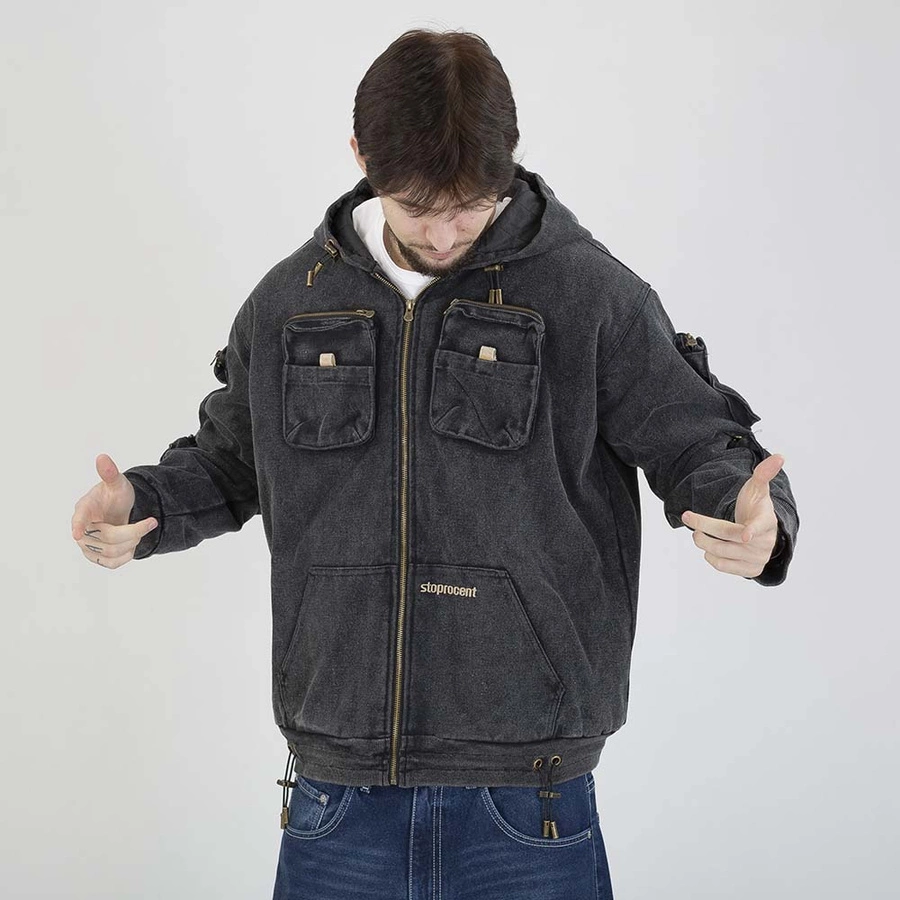 Kurtka Stoprocent Przejściowa 100% szara