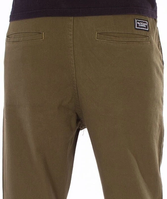 Backyard Cartel-Wave Short Fit Spodnie Materiałowe Khaki