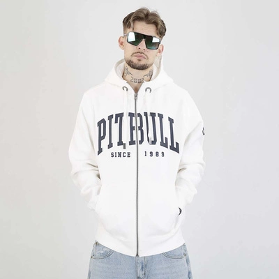 Bluza Pit Bull Hoodie ZIP Norton biała