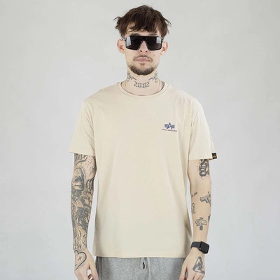 Koszulka Alpha Industries Basic Small Logo 188505 beżowa