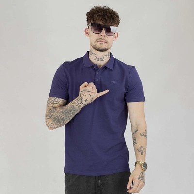 Koszulka Polo 4F M130 fioletowa