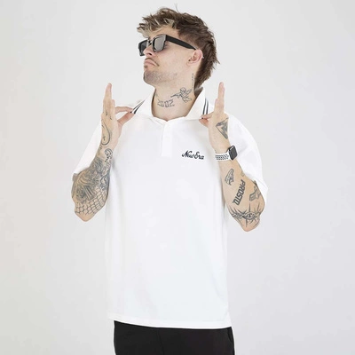 T-shirt Polo New Era Ne Drop Shoulder 60667815 biały
