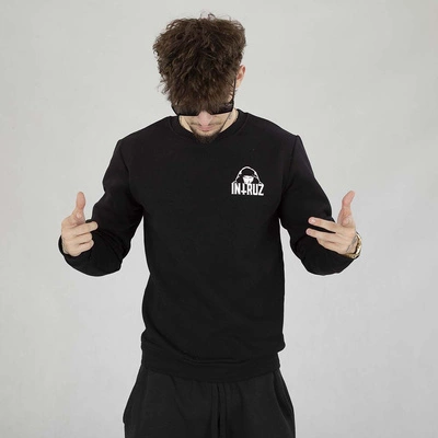 Bluza Crewneck Intruz Lokalny Chłopaczek czarna