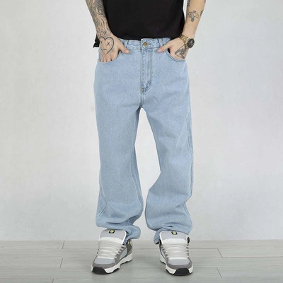 Spodnie Baggy Prosto Blox jasno niebieskie