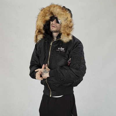 Kurtka Alpha Industries 45P Hooded 144103 czarna