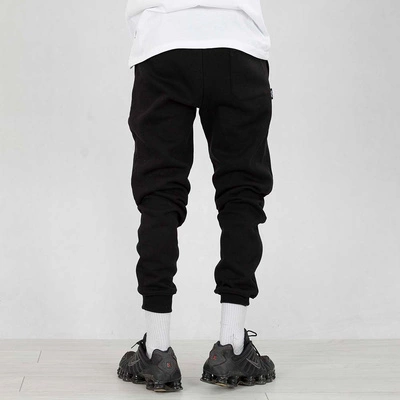 Spodnie dresowe Red Eyes Fuck Off czarno białe