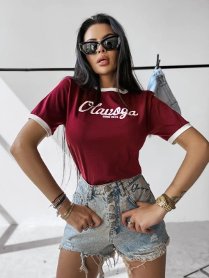 Koszulka Olavoga Aven bordowa