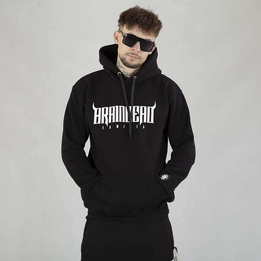 Bluza Brain Dead Familia Hoodie Mutylator czarna