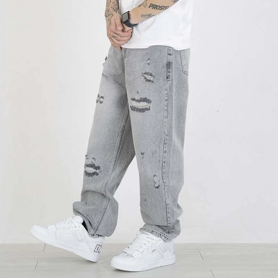 Spodnie Baggy I8 Denim BAG79 szare