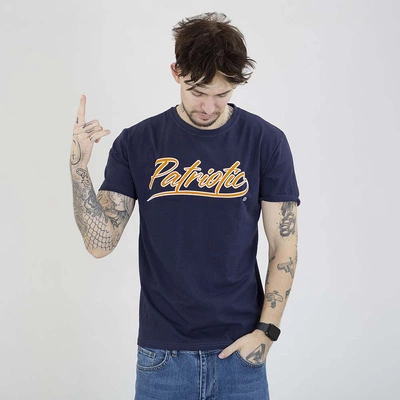 Koszulka Patriotic Retro Script granatowa